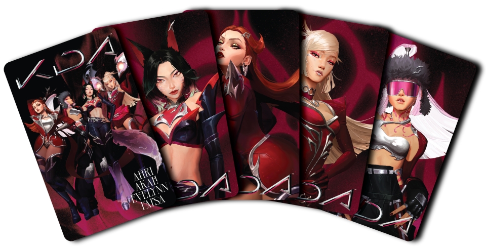 ▲K/DA 빼빼로 포토카드 이미지. (사진제공=라이엇게임즈)