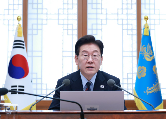 ▲이재명 대통령이 23일 청와대에서 열린 초안전사회 범정부 대응회의에서 발언하고 있다. 2026.10.23 (연합뉴스)