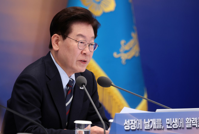 ▲이재명 대통령이 23일 청와대에서 열린 규제합리화위원회 2차 전체회의에서 발언하고 있다. 2026.10.23 [청와대통신사진기자단] (연합뉴스)