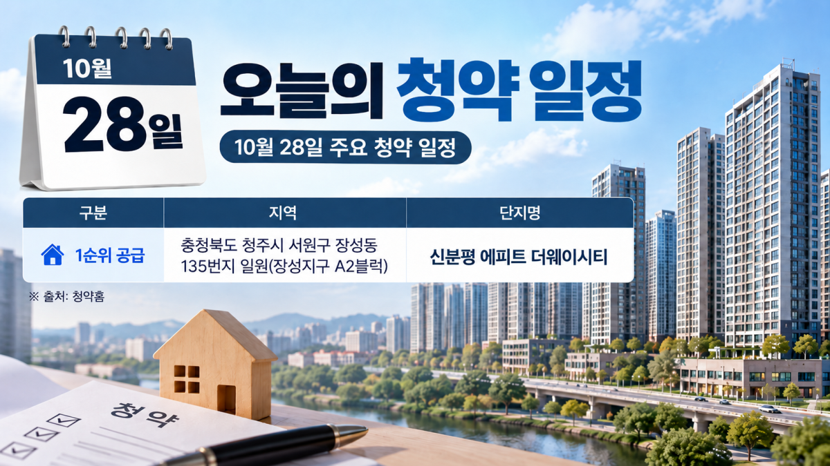 ▲10월 28일 분양캘린더 (사진=AI 생성)
