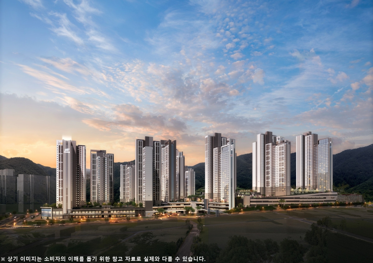 ▲'힐스테이트 거제시그니처' 투시도. (사진제공=현대엔지니어링)