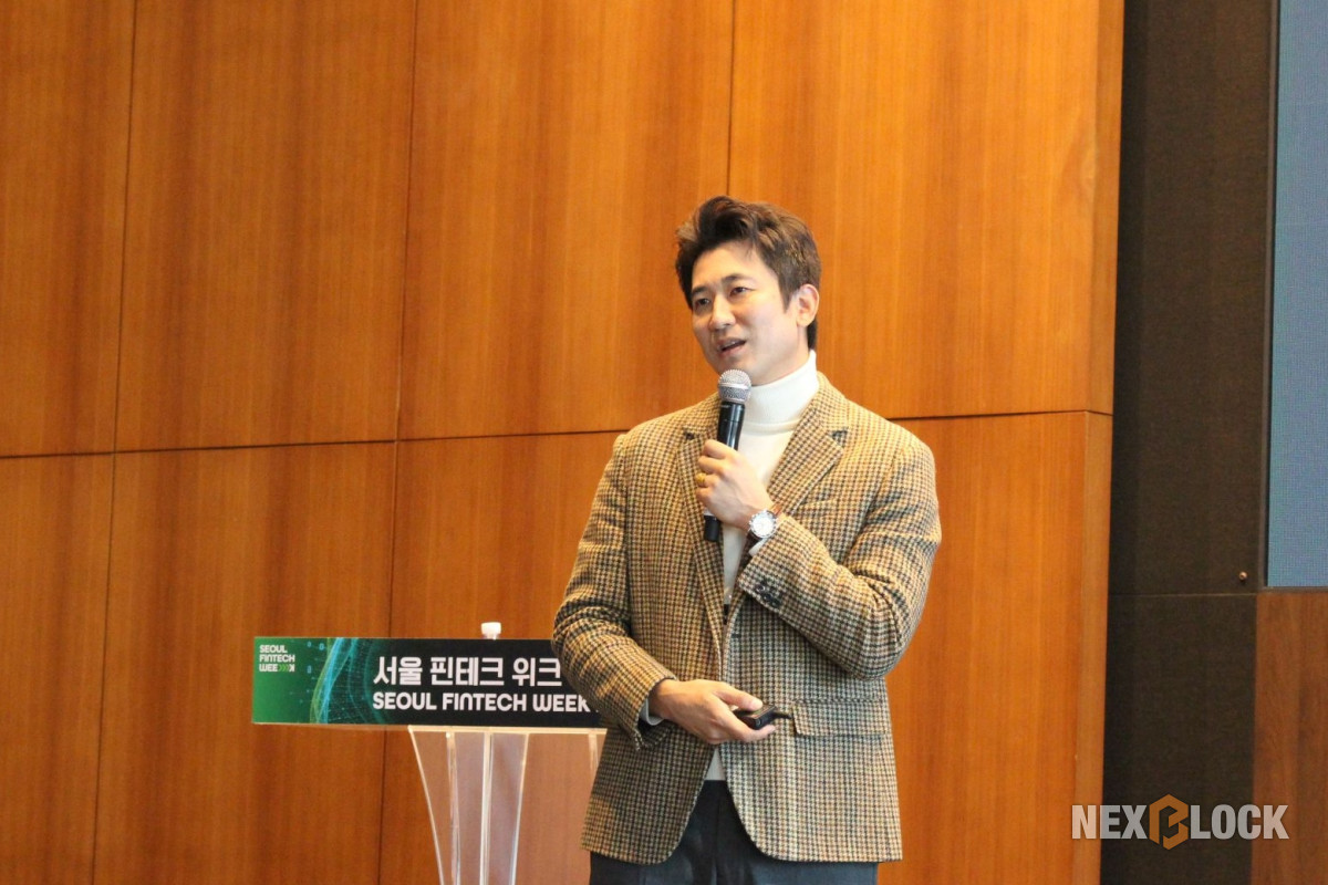 ▲서울대 경영학과 이종섭 교수가 28일 여의도 더포럼(The Forum)에서 열린 ‘디지털금융 세미나 및 생활금융 교육’에서 ‘금융의 토큰화와 스테이블코인’을 주제로 발표했다