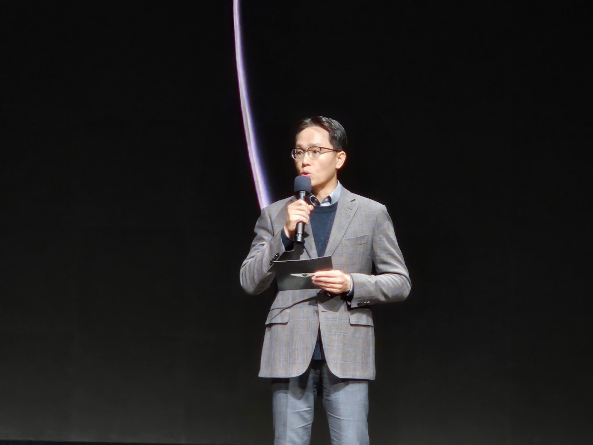 ▲허광훈 제네시스 개발담당 상무가 28일 인천 영종도 인스파이어 엔터테인먼트 리조트에서 열린 ‘GV90 테크 데이’에서 환영사를 하고 있다. (문현호 기자 m2h@)
