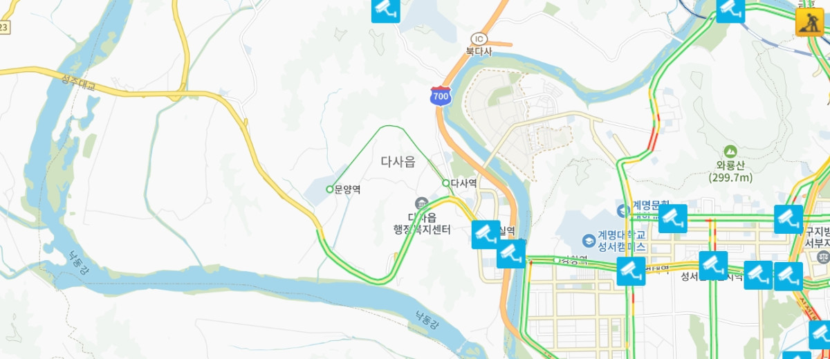 (출처=대구광역시 교통통제정보 캡처)