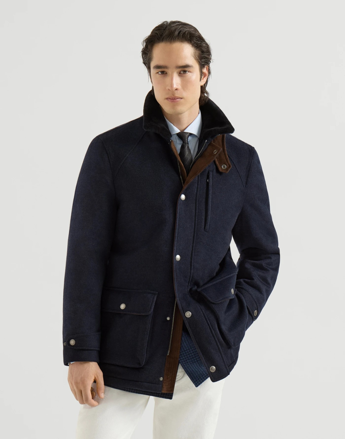▲브루넬로 쿠치넬리(BRUNELLO CUCINELLI)의 3565만원 캐시미어 비버 필드 재킷. (출처=BRUNELLO CUCINELLI 공식 웹사이트 캡처)