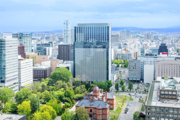 ▲하얏트 센트릭 삿포로 외관 및 도심 전경(사진출처=하얏트(Hyatt) 호텔)