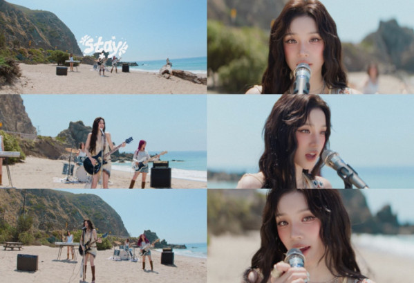 ▲아이들 우기 'Stay' 라이브 클립(사진출처=큐브엔터테인먼트)