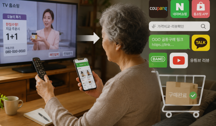 TV홈쇼핑만 보던 시니어? 이제 링크로 산다