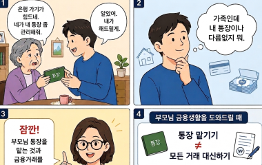 엄마가 통장을 맡겼다, 내가 대신 관리해도 될까?