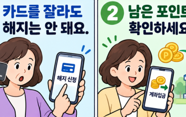 안 쓰는 신용카드, 자르기 전에 ‘이것’ 확인하세요