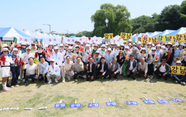 그린 위 뜨거운 승부 강남3구 파크골프 한자리에
